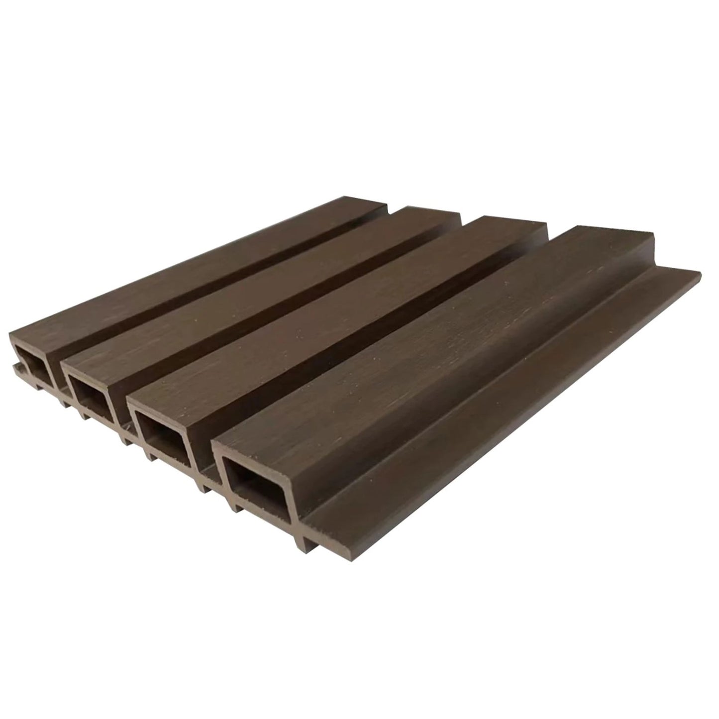 Dark Brown Exterior Slat Wall Paneling for Outdoors