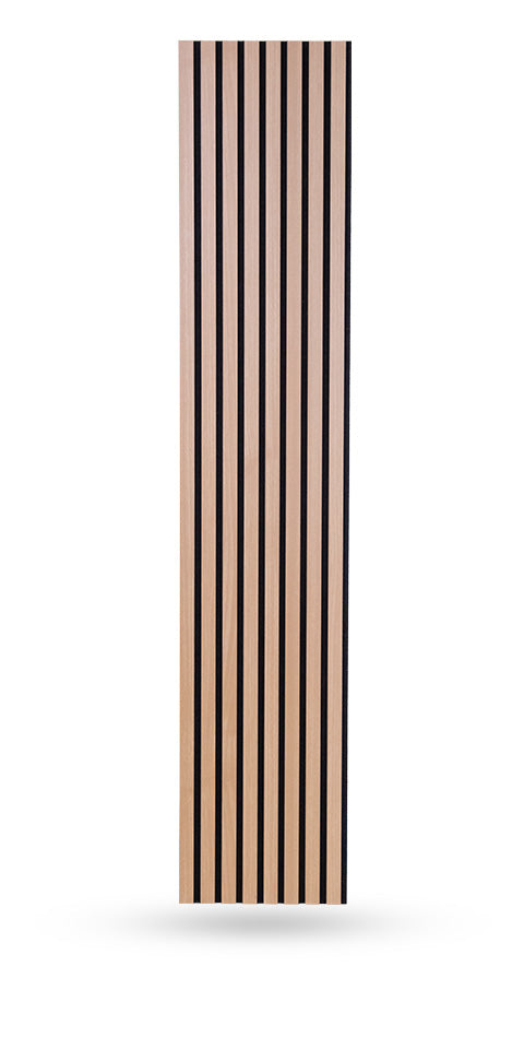 UltraFelt™ – 6 Panels / Box Lightweight Solid Acoustic Felt Wall Panels with Wood-Like Veneer Finish (Champagne Oak)