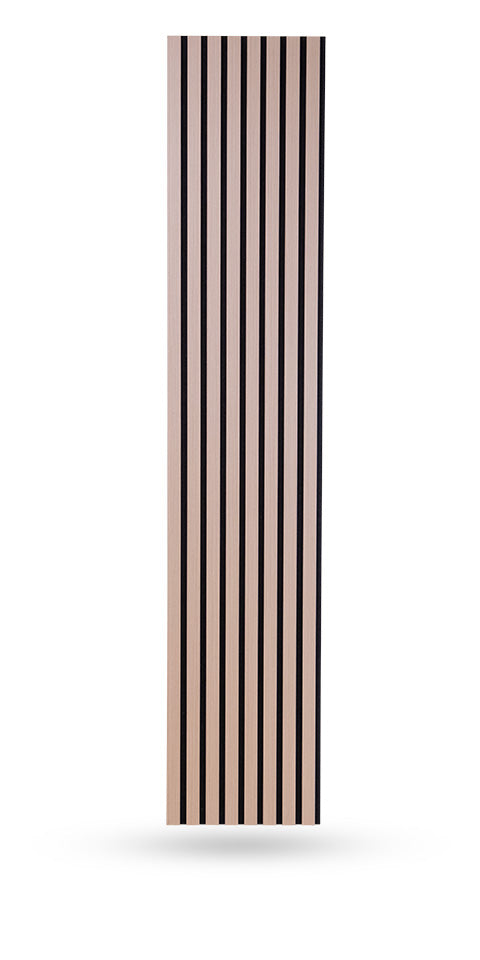 UltraFelt™ – 6 Panels / Box Lightweight Solid Acoustic Felt Wall Panels with Wood-Like Veneer Finish (White Oak)