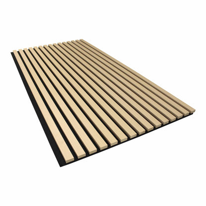 Vanilla Oak Acoustic Slat Wood Panels for Soundproofing Walls