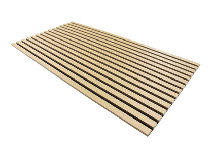 Vanilla Oak Acoustic Slat Wood Paneling for Soundproofing Walls