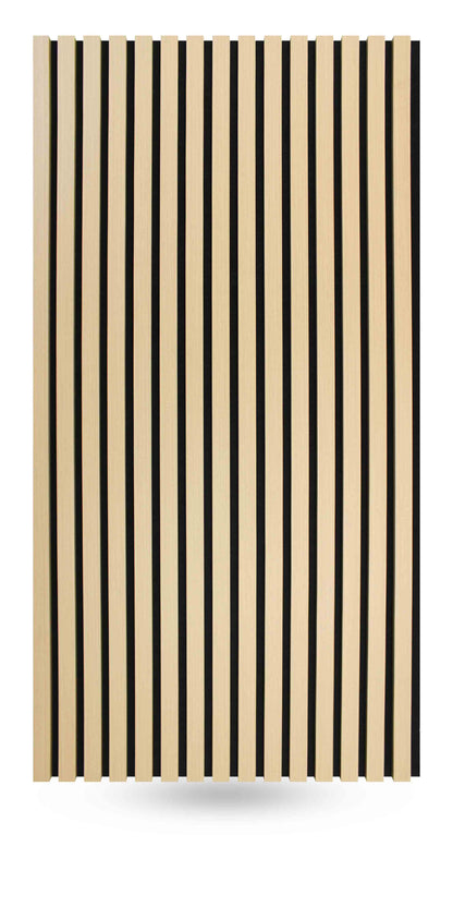 Vanilla Oak Acoustic Slat Wood Panels for Soundproofing Walls