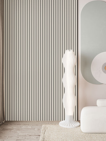 White Slat Wall Paneling