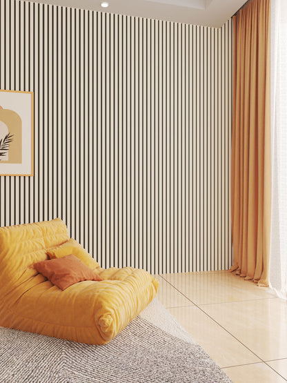 white on white slat wall panels