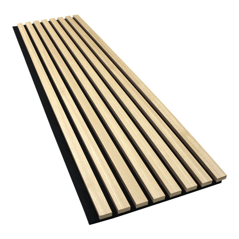 White Oak Acoustic Slat Wood Paneling, Siding for Walls and Ceilings