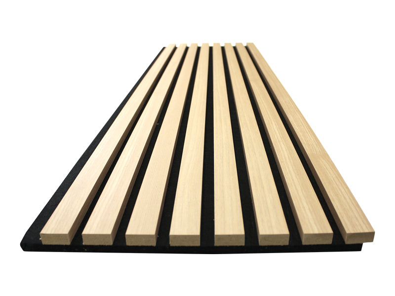 White Oak Acoustic Slat Wood Paneling, Siding for Walls and Ceilings