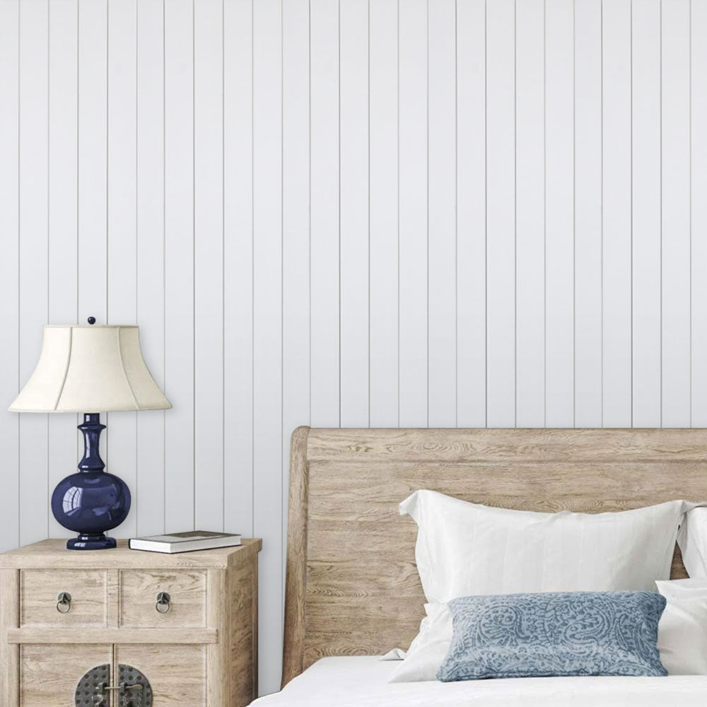 White Wood Shiplap Siding Boards for Interior, Exterior Walls